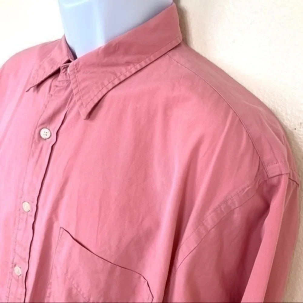 J.Crew Men’s shirt Red casual buttons down sz L